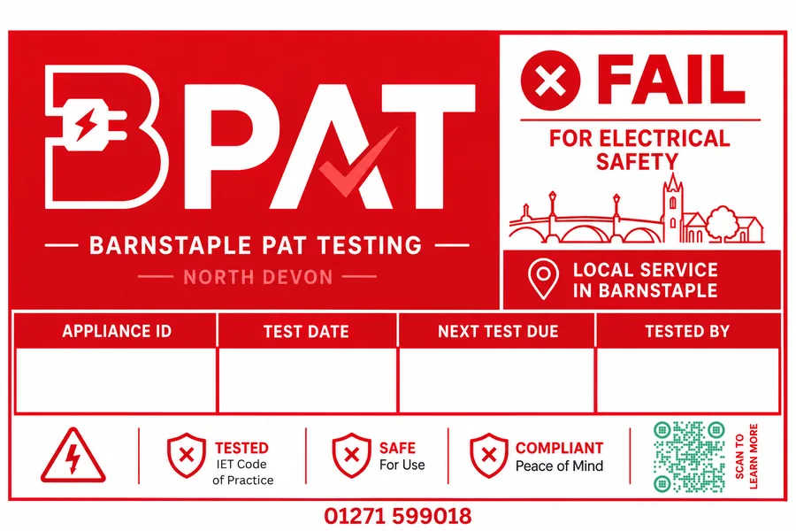 Red BPAT FAIL label